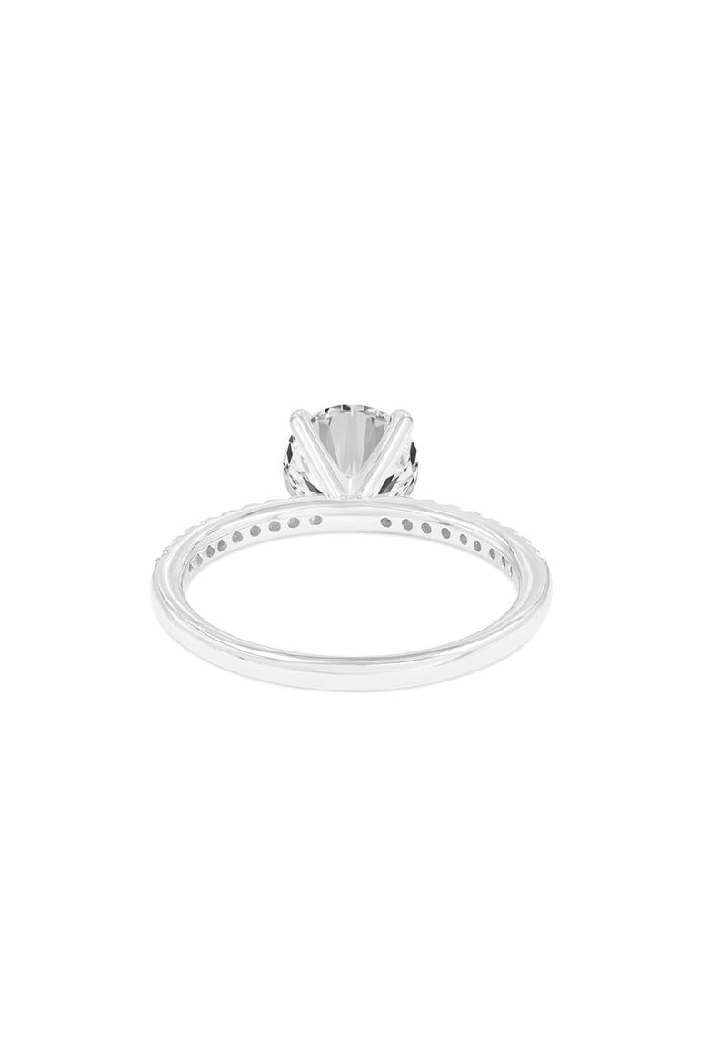 Mila 14K White Gold Round Cut Lab Grown Diamond Classic Engagement Ring - 1.65 ctw, Alternate, color, 14K White Gold