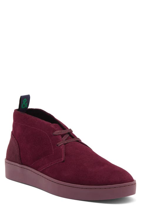 Chuck Floral Panel Leather Chukka Boot (Men)