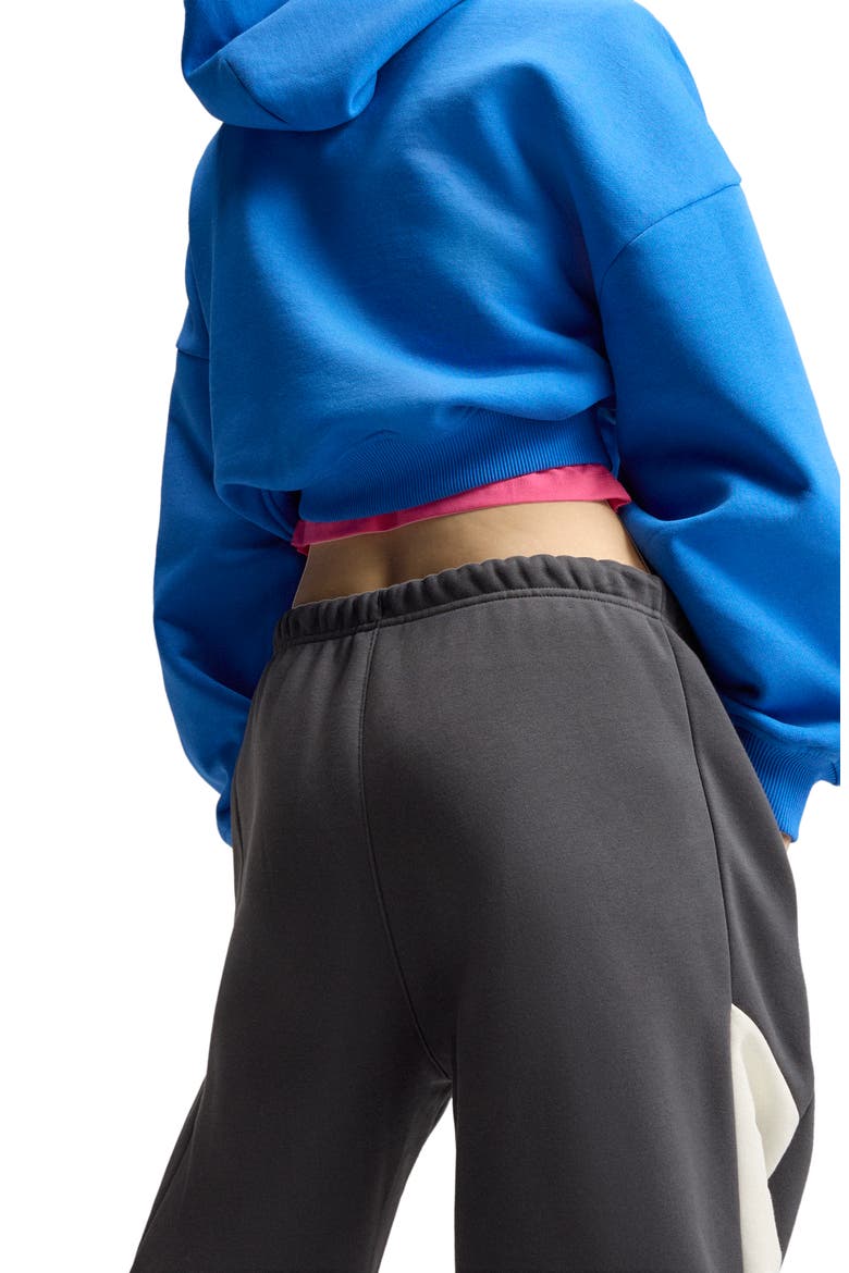 NY Blocked Wide Leg Sweatpants, Alternate, color, UTILITY BLACK