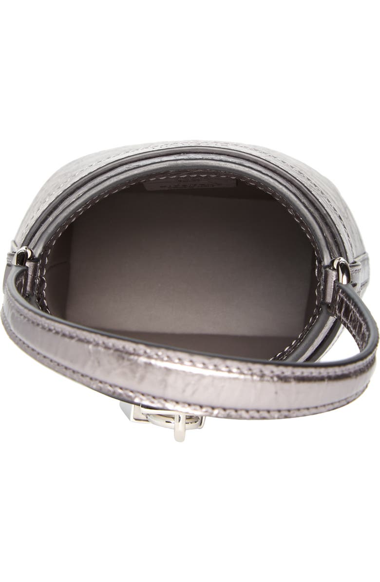 Givenchy Micro Shark Lock Lambskin Leather Bucket Bag, Alternate, color,