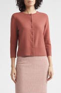 Vince Wool Blend Crewneck Cardigan