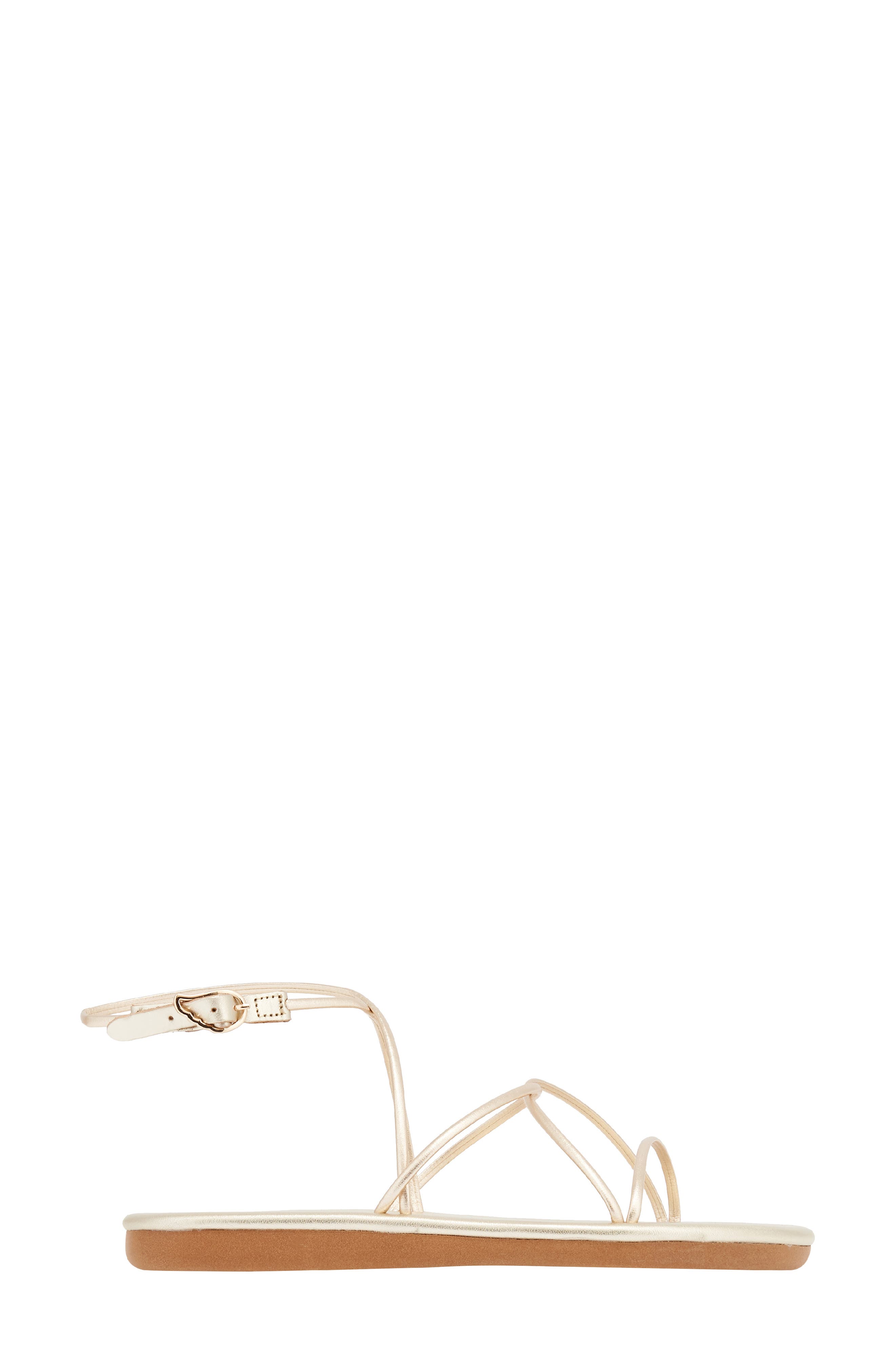 Ancient Greek Sandals Pixida Strappy Sandal, Alternate, color, Platinum