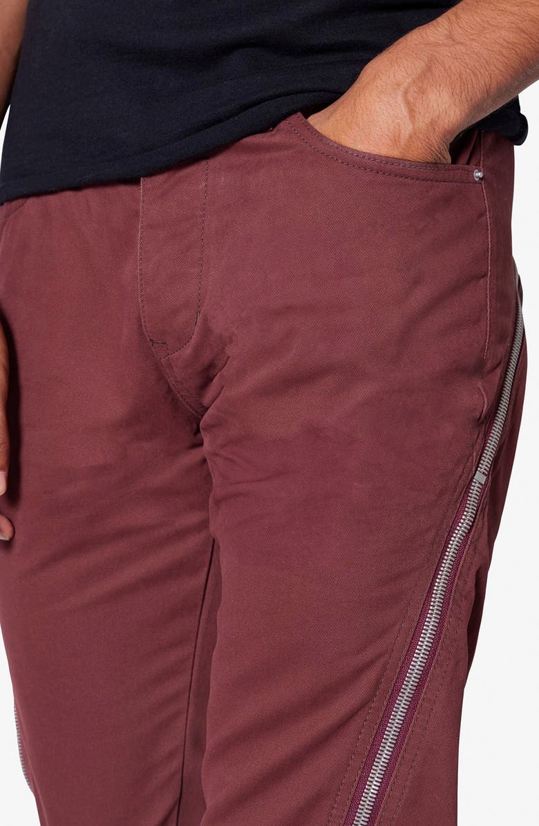 mnml D519 Zip Flare Leg Jeans, Alternate, color, Red