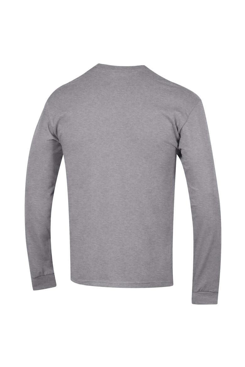 Men's Champion  Heather Gray Detroit Lions Seal Long Sleeve T-Shirt, Alternate, color, Heather Gray