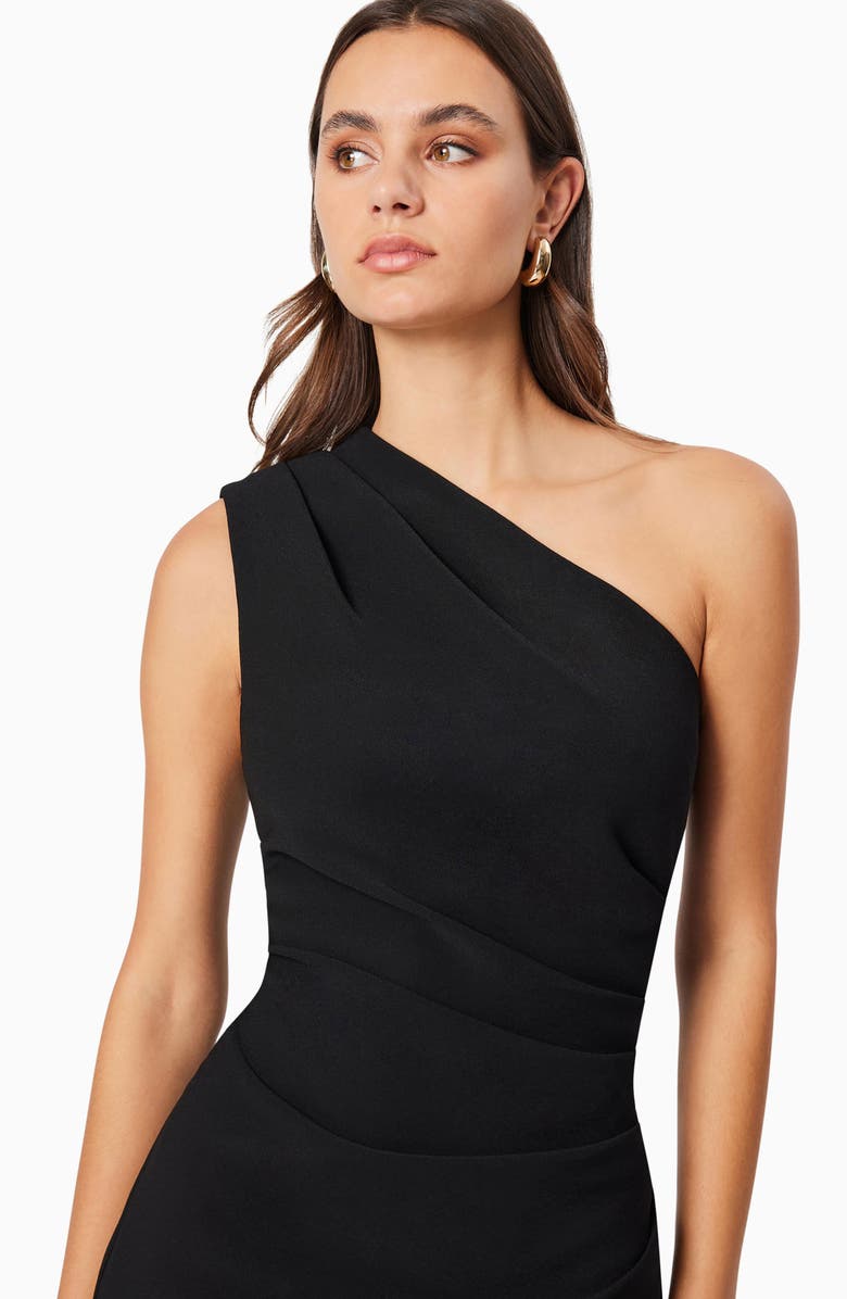 Elliatt Xara One-Shoulder Asymmetric Crepe Cocktail Dress, Alternate, color,