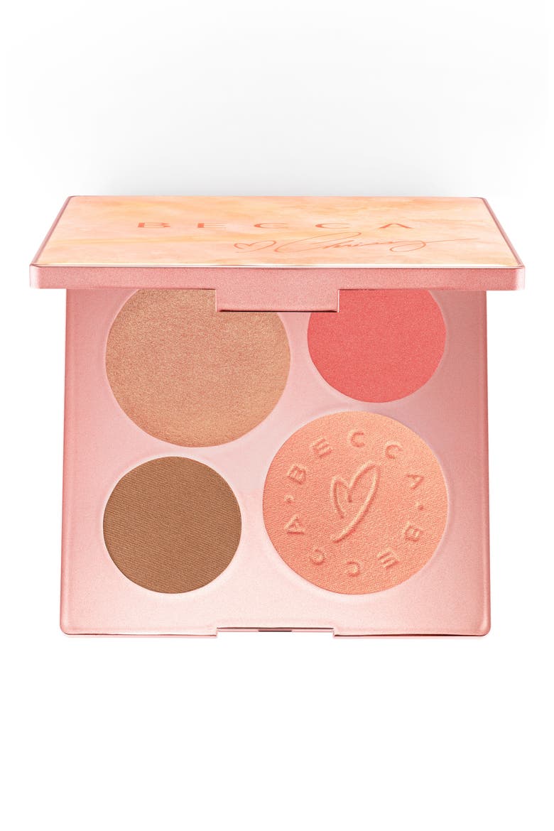 BECCA x Chrissy Tiegen Glow Face Palette (Limited Edition), Main, color, NO COLOR