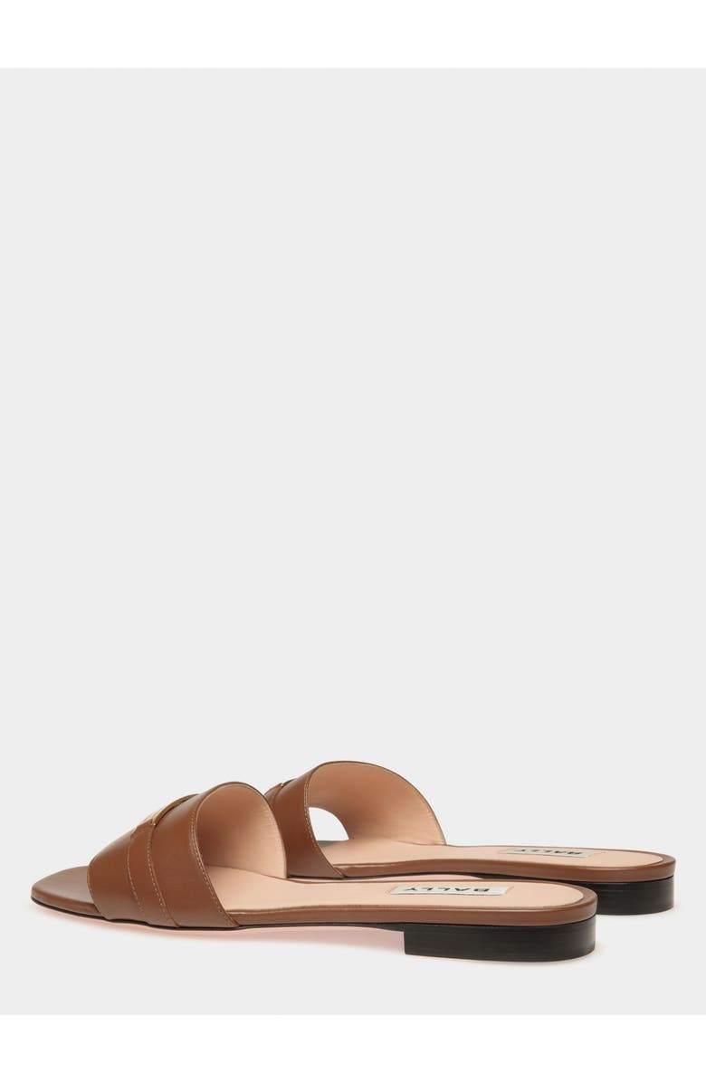 Bally Deco Flat Sandal, Alternate, color, Brown