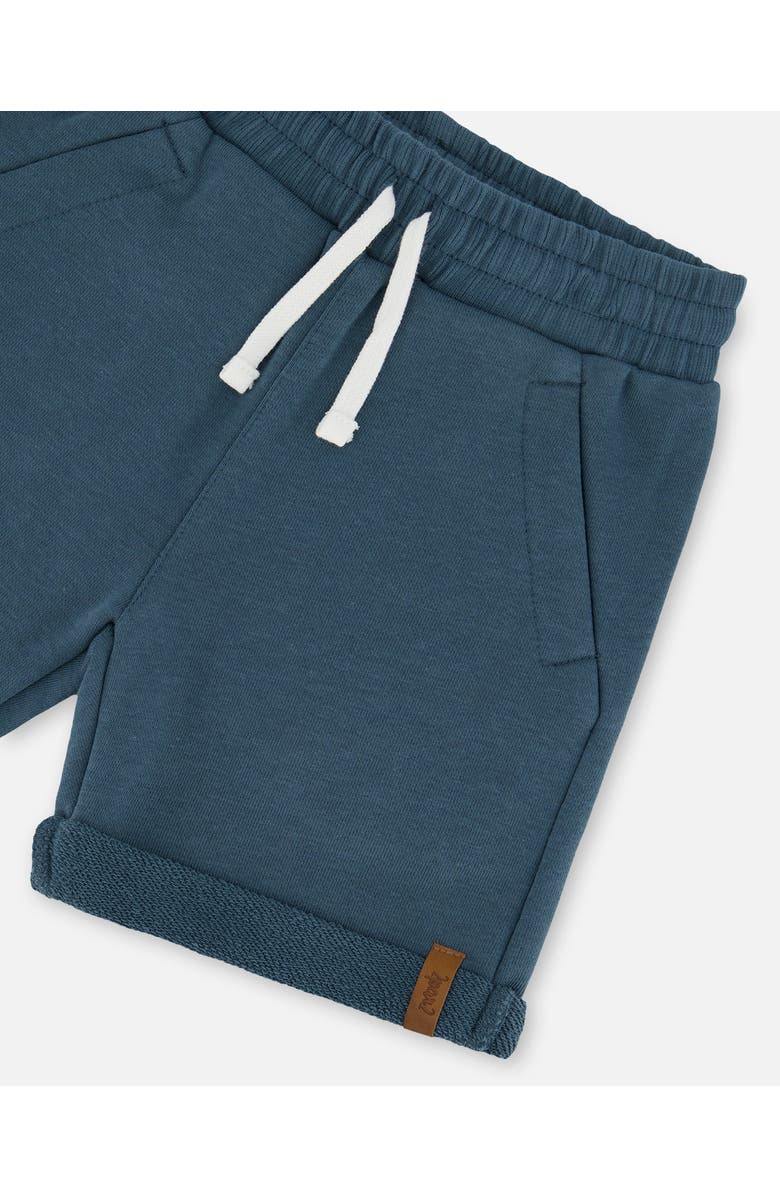 Deux par Deux Little Boy's French Terry Short Teal, Alternate, color,