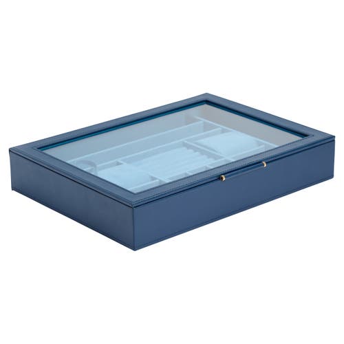 Wolf Sophia Jewelry Box With Window In Indigo