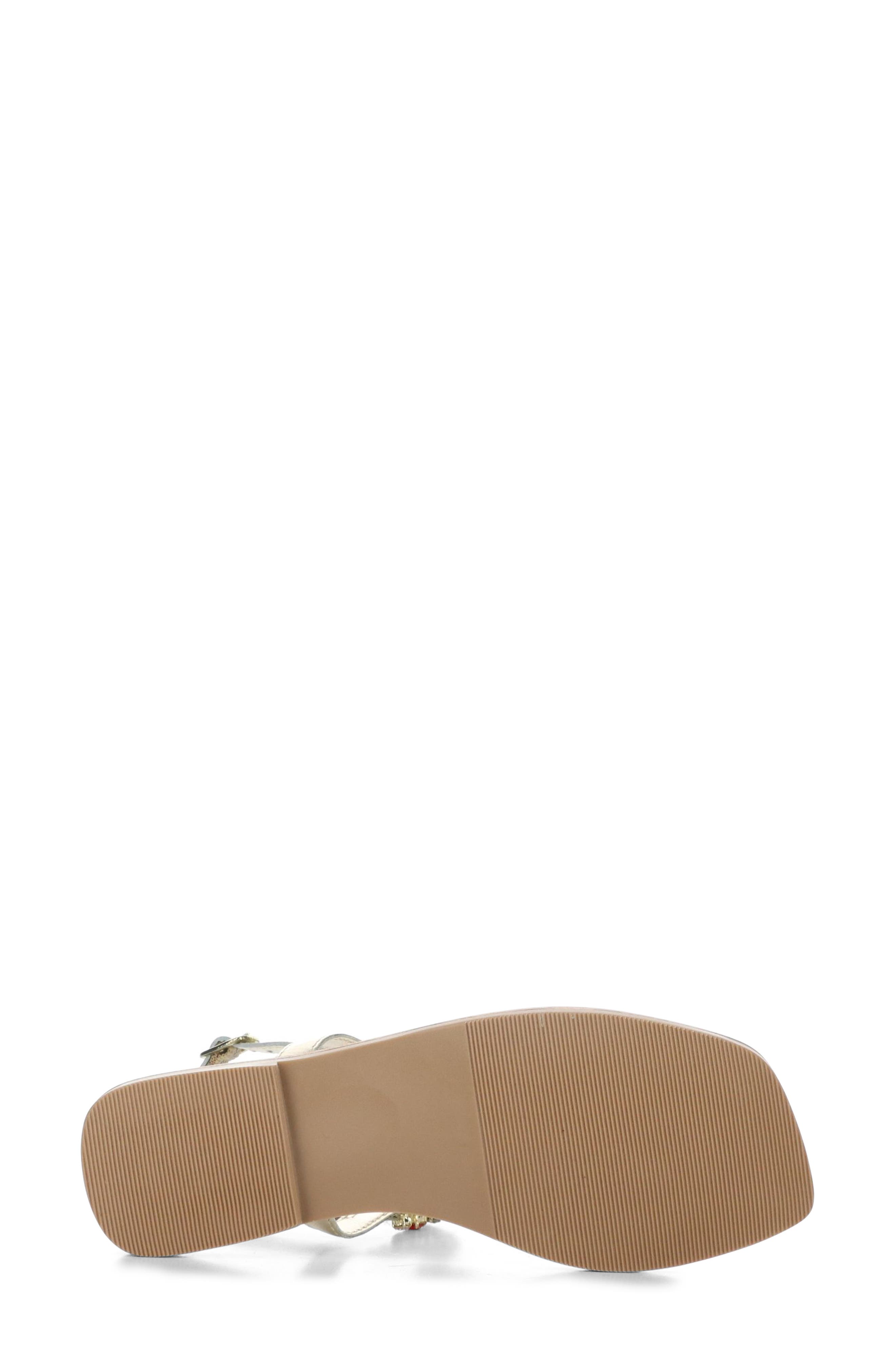 Bos. & Co. Otu Sandal, Alternate, color, Gold Leather/Jewels