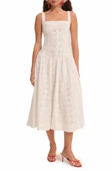 For Love & Lemons Dreamy Daisy Cotton Midi Sundress