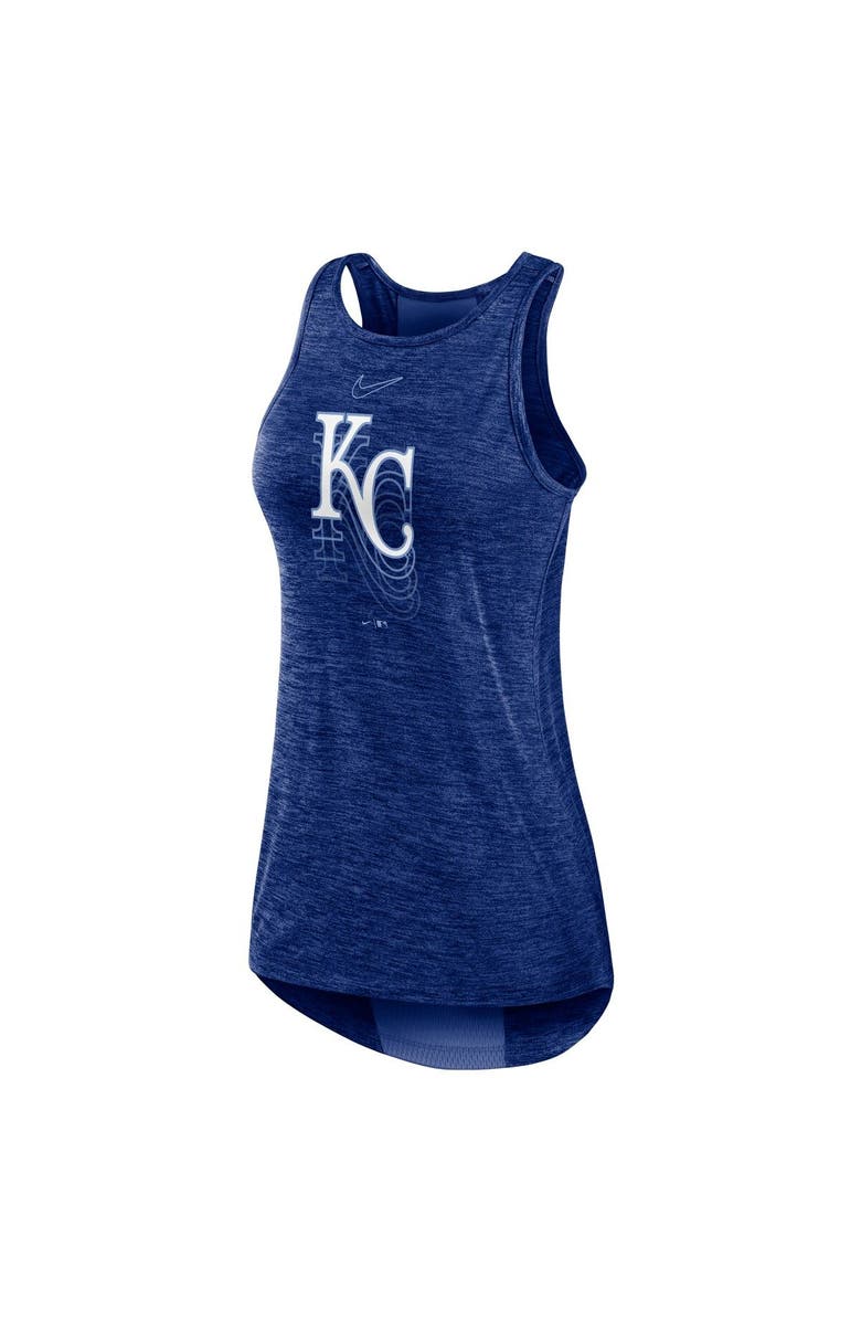 Nike Women's Nike Royal Kansas City Royals Logo Fade High Neck Performance Tank Top, Alternate, color,