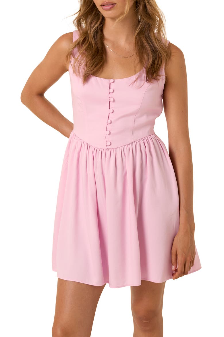 Cora Sleeveless Minidress, Alternate, color, PINK