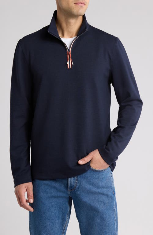 Sealskinz Tatterset Quarter Zip Pullover In Navy