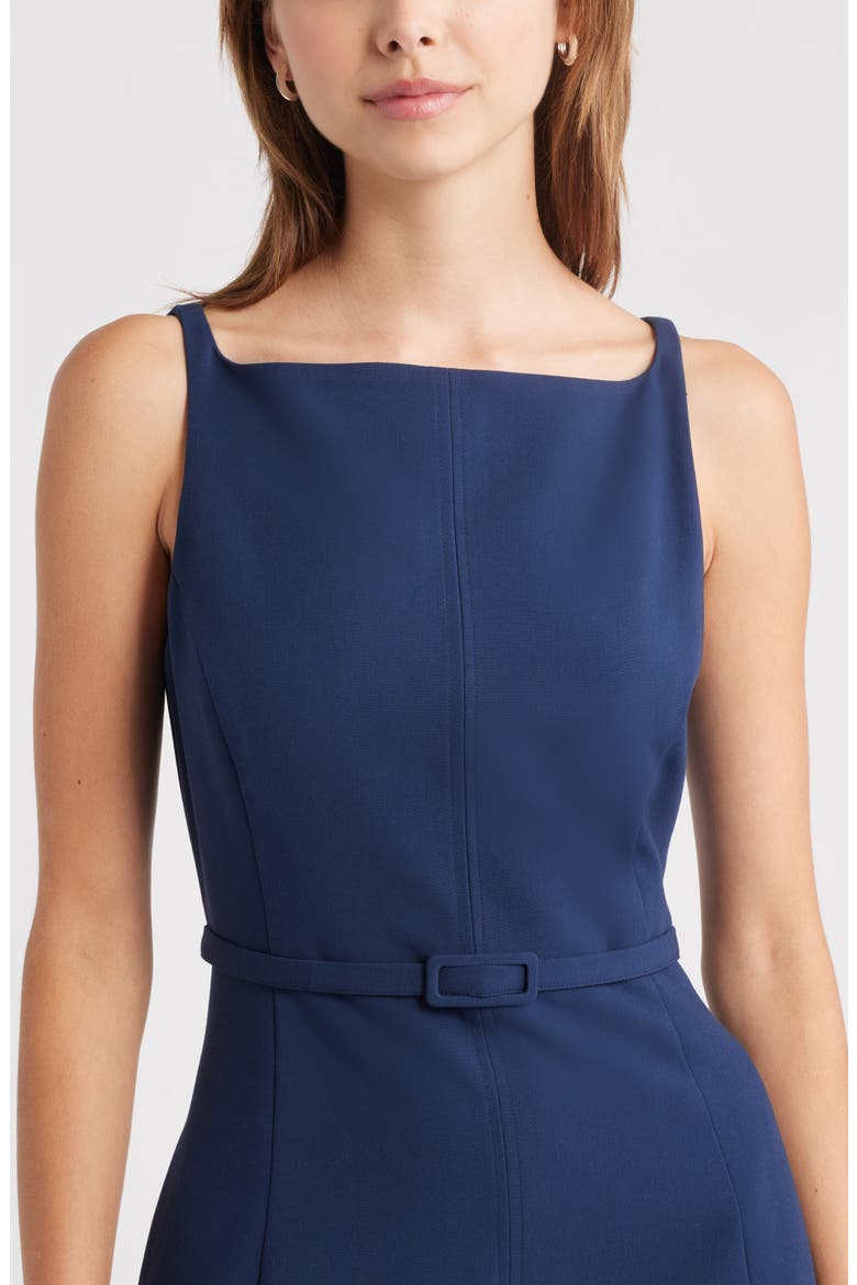 The Icon Belted Minidress, Alternate, color, NAVY IRIS