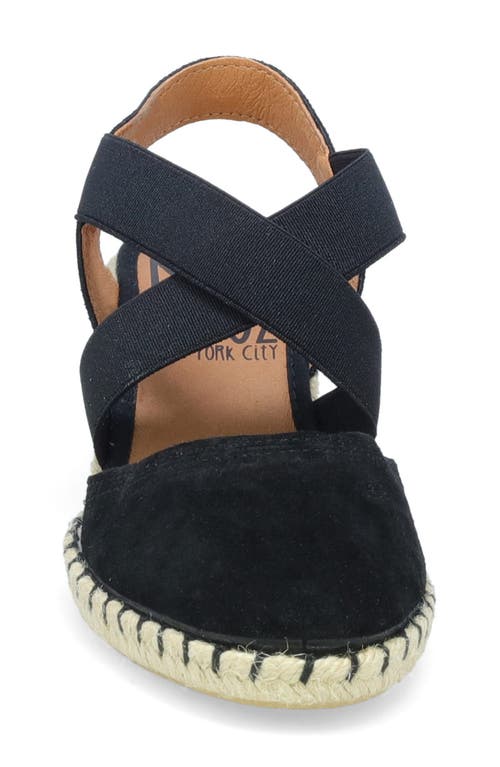 Miz Mooz Mona Wedge Heel Sandal In Black