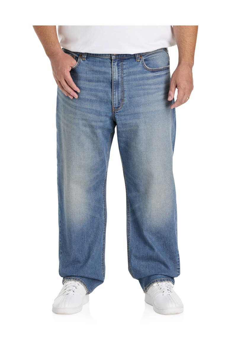 True Nation by DXL Big & Tall Relaxed-Fit Stretch Jeans, Alternate, color, Dirty Secrets