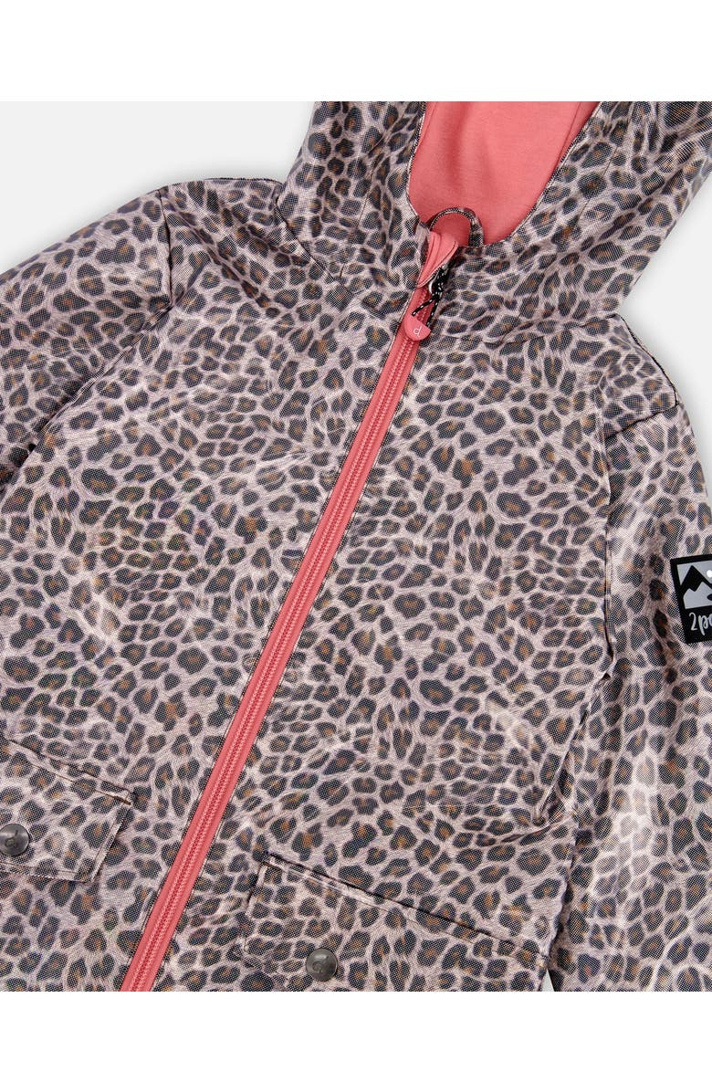 Deux par Deux Animal Rain Coat and Hat Set, Alternate, color, Animal Print