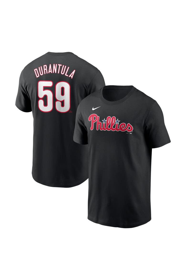 Men's Nike Jhoan Duran Black Philadelphia Phillies Name & Number Player Nickname T-Shirt, Main, color, Black