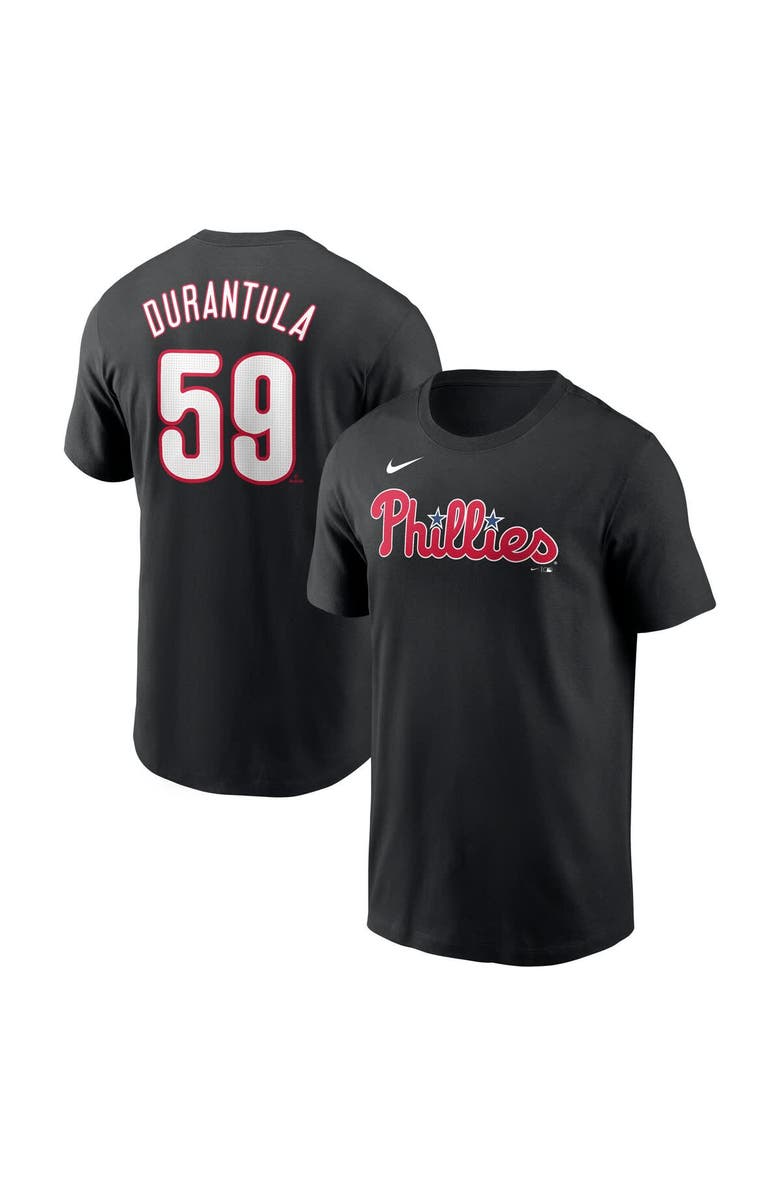Nike Men's Nike Jhoan Duran Black Philadelphia Phillies Name & Number Player Nickname T-Shirt, Main, color, Black