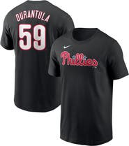 Nike Men's Nike Jhoan Duran Black Philadelphia Phillies Name & Number Player Nickname T-Shirt
