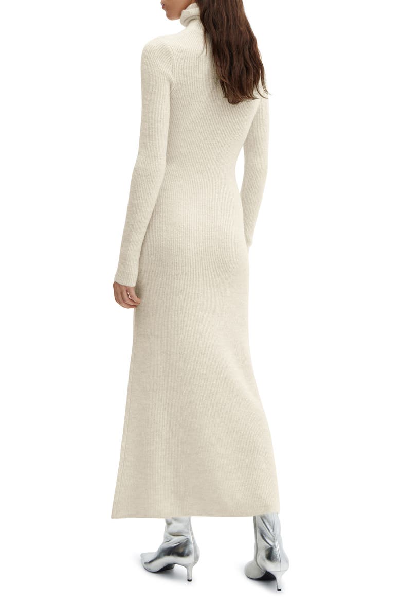 Turtleneck Long Sleeve Sweater Dress, Alternate, color, ECRU