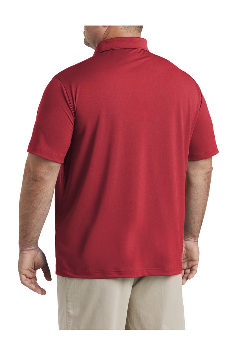 B+T Essentials Big & Tall Solid Golf Polo Shirt, Alternate, color, Red
