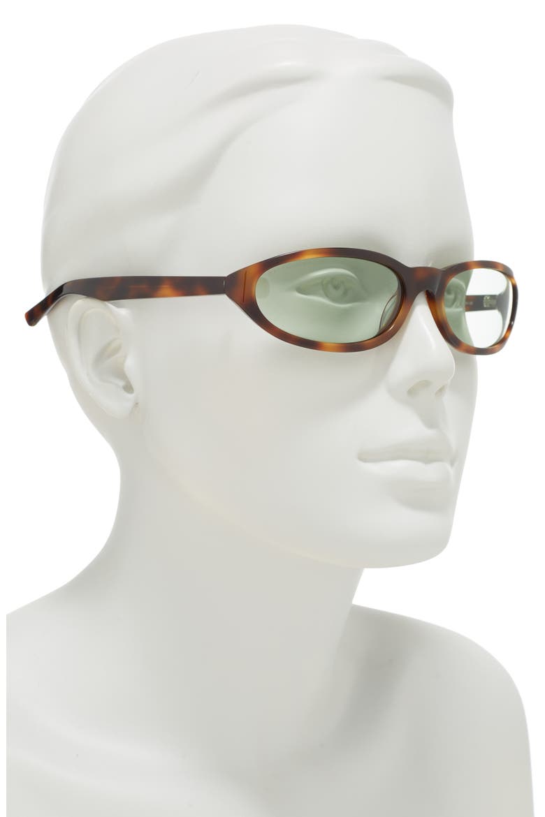 55mm Oval Sunglasses, Alternate, color, HAVANA HAVANA GREEN/GRN