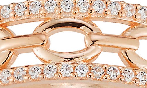 Chloe & Madison Chloe And Madison Cubic Zirconia Link Band Ring In Gold
