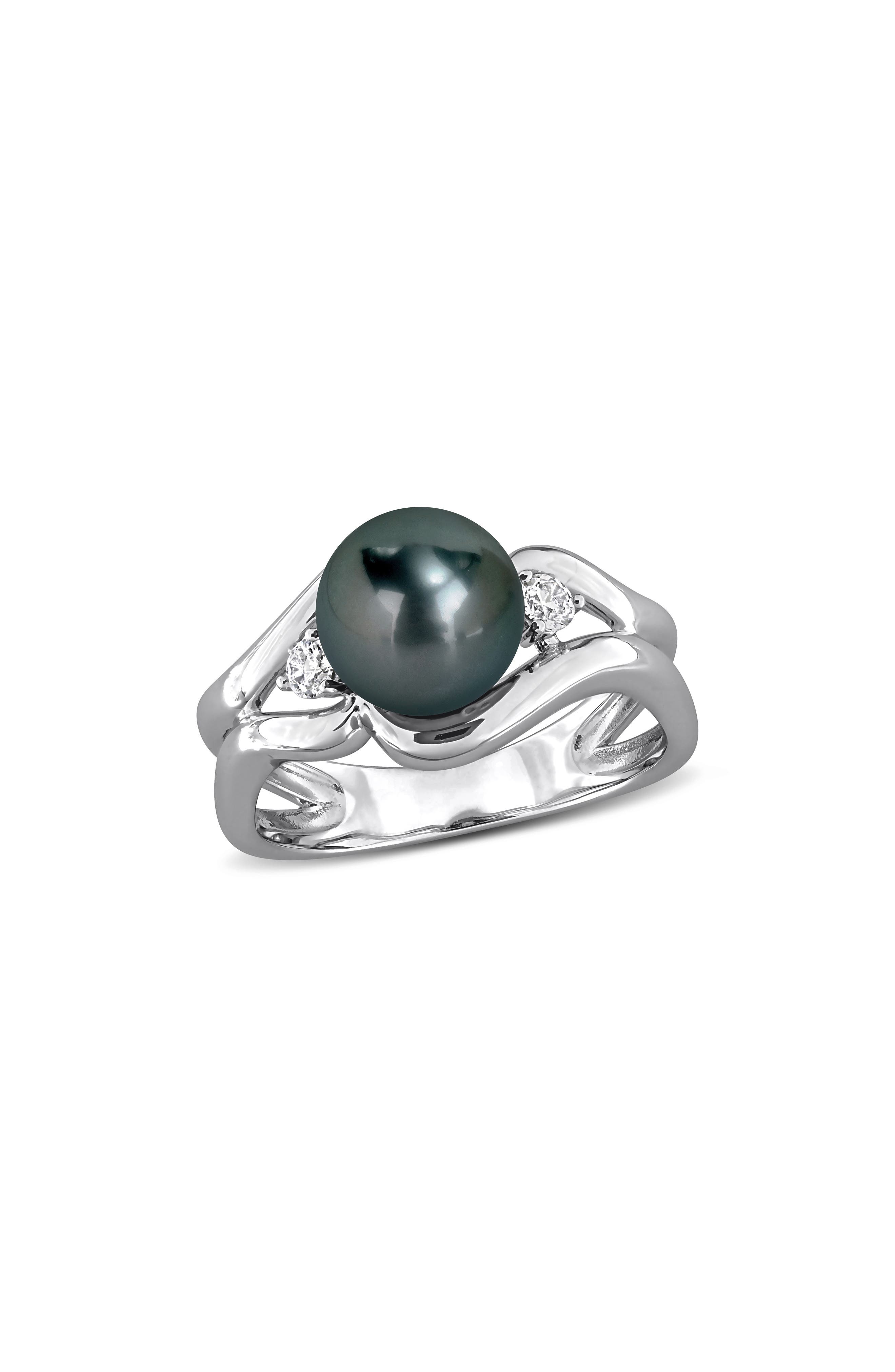 DELMAR Cultured Tahitian Pearl Ring