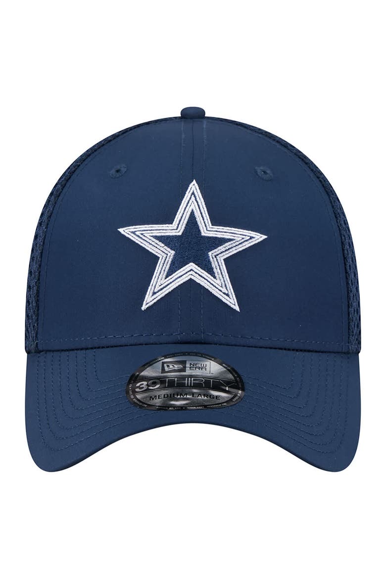 Men's New Era Navy Dallas Cowboys Outline 39THIRTY Flex Hat, Alternate, color, Navy