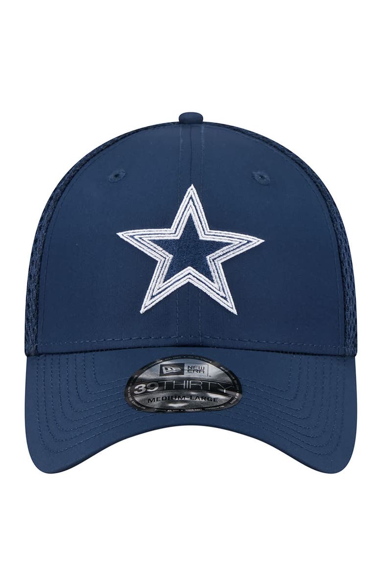 New Era Men's New Era Navy Dallas Cowboys Outline 39THIRTY Flex Hat, Alternate, color, Navy