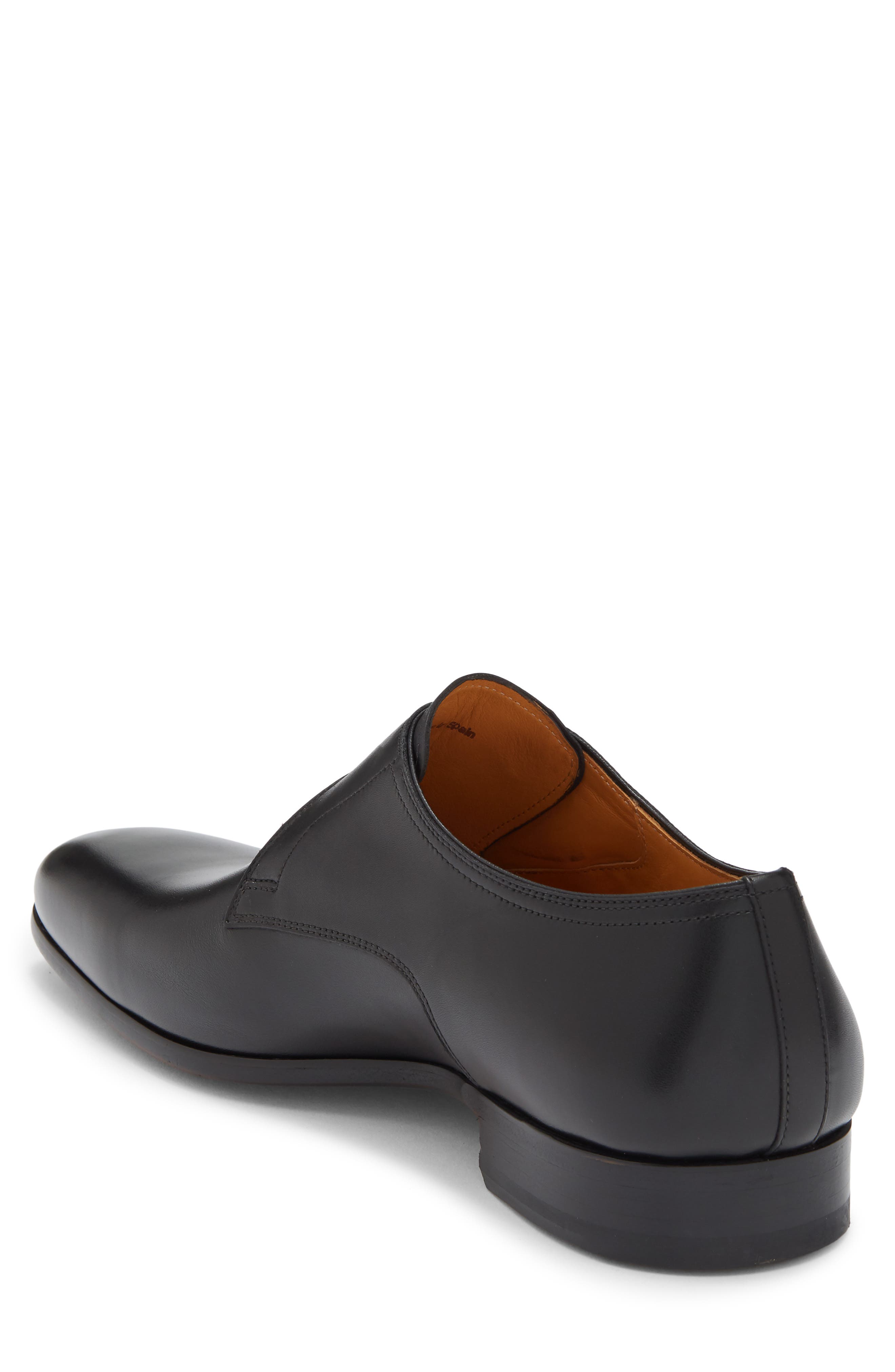 Single Monk Loafer, Alternate, color, BLACK