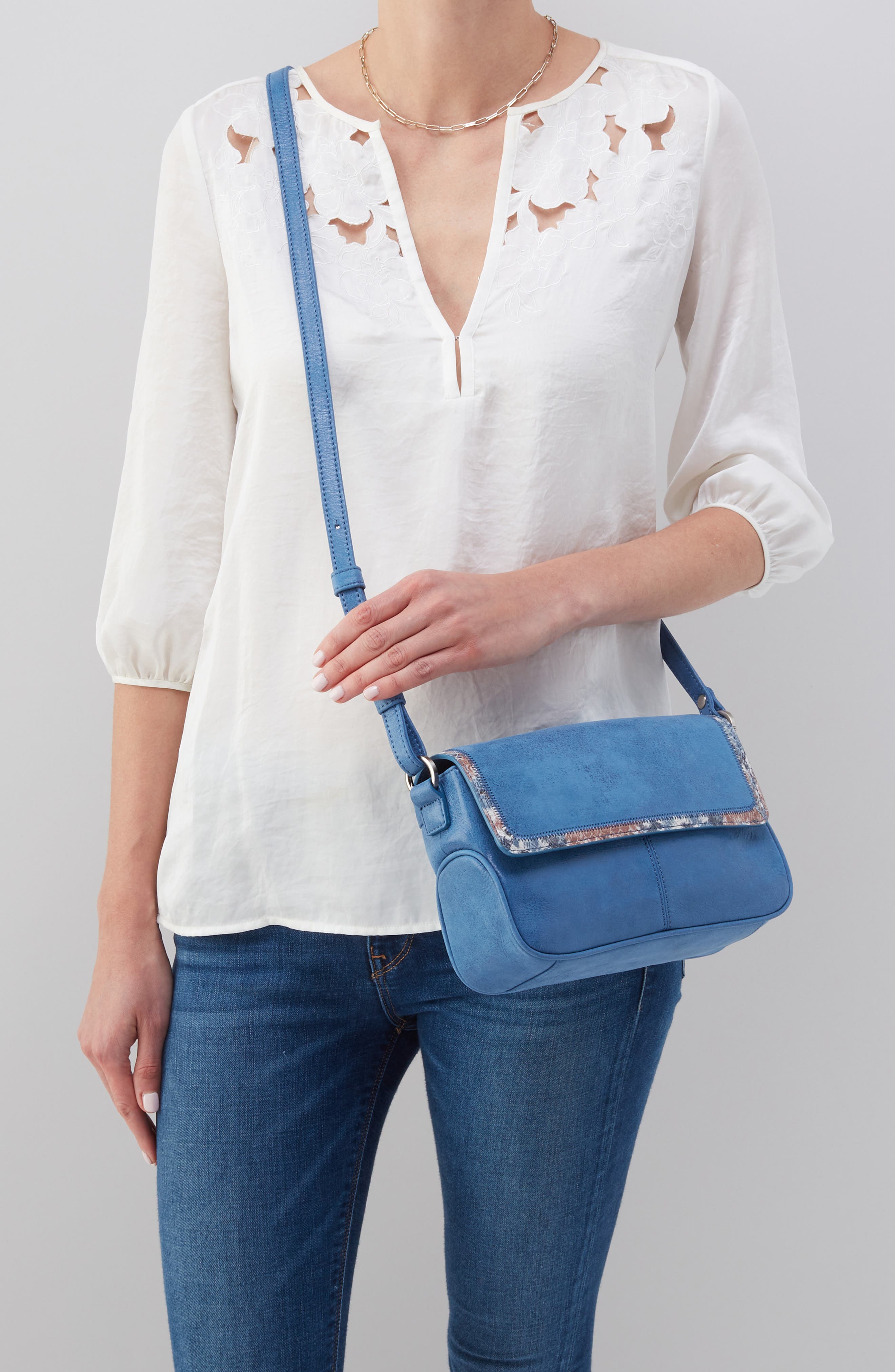 HOBO Small Autry Leather Crossbody Bag, Alternate, color, 