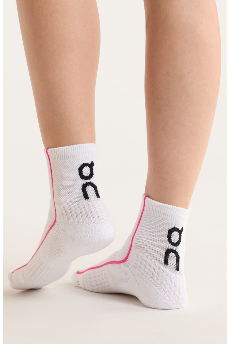 Court Mid Socks, Alternate, color, WHITE/ PINK