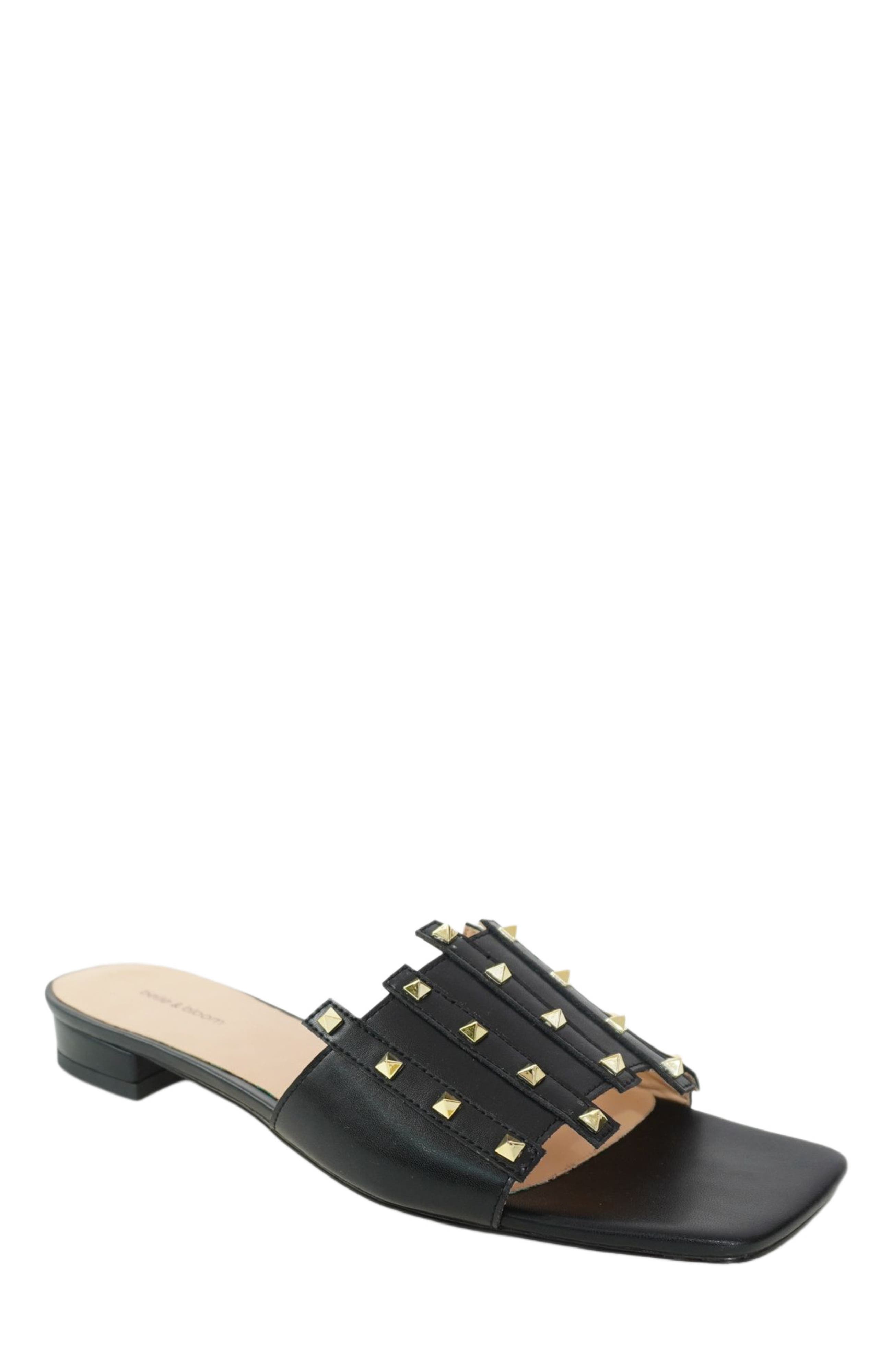 Belle & Bloom Until We Meet Stud Slide, Alternate, color, Black