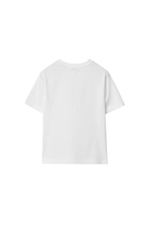 Burberry Ekd Cotton T-shirt In White