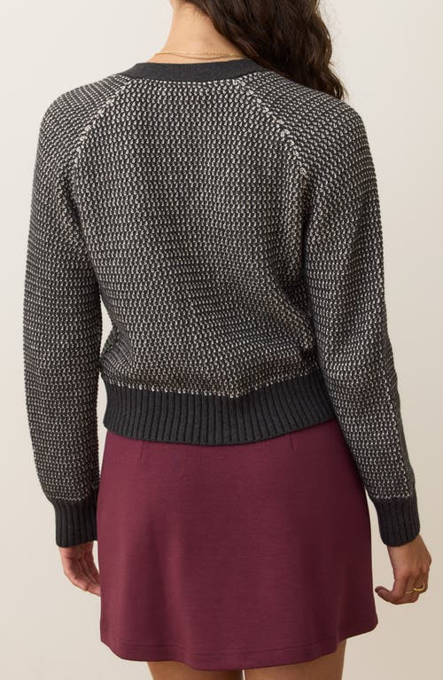 Marine Layer Robin Texture Cardigan In Gray