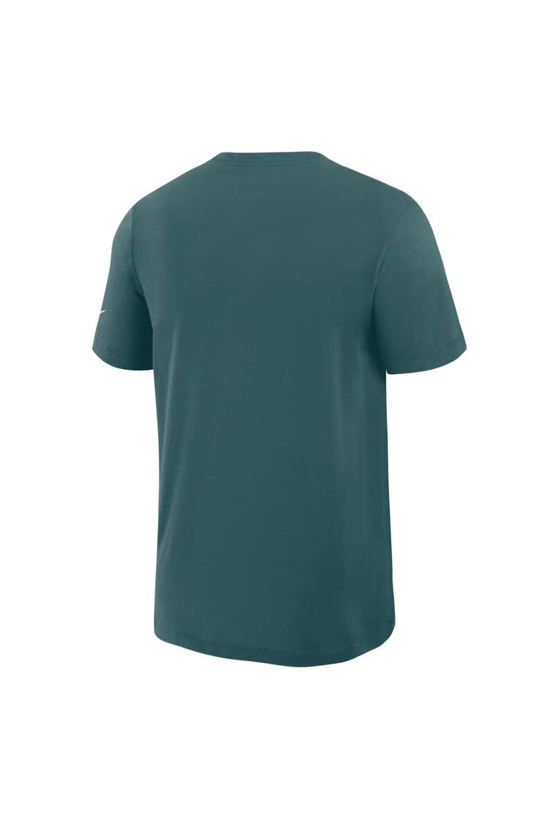 Men's Nike Midnight Green Philadelphia Eagles Left End Run Slub Performance T-Shirt, Alternate, color, Green