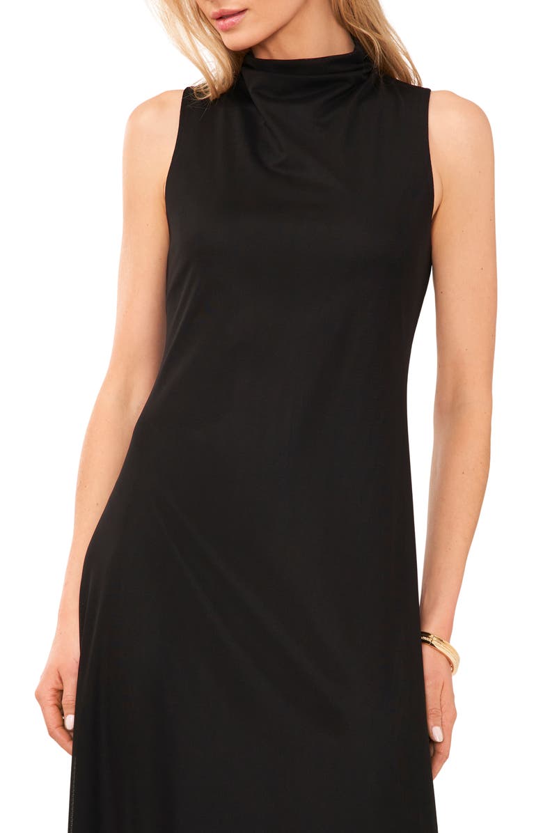 Vince Camuto Mock Neck Sleeveless Maxi Dress, Alternate, color, 