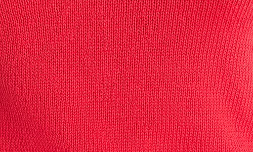 Nic + Zoe Cotton Cord Soft V-neck Sweater In Haute Red