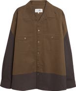 MM6 Maison Margiela Colorblock Shirt Jacket