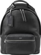 SANDRO Coated canvas backpack