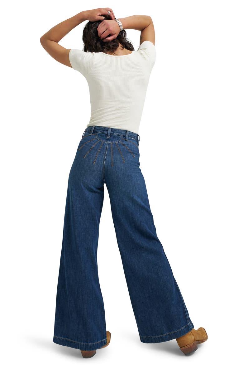High Waist Patch Pocket Jeans, Alternate, color, HOMESTEAD HAZE