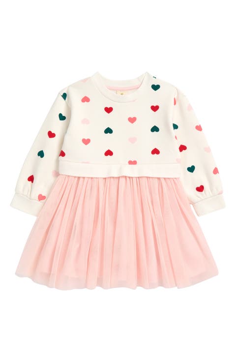 Mon Tresor Budding Blossoms Girls Footie & Bonnet - Ivory & Pink