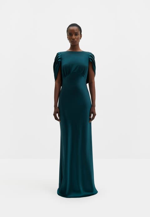 Louise Draped Back Maxi Dress