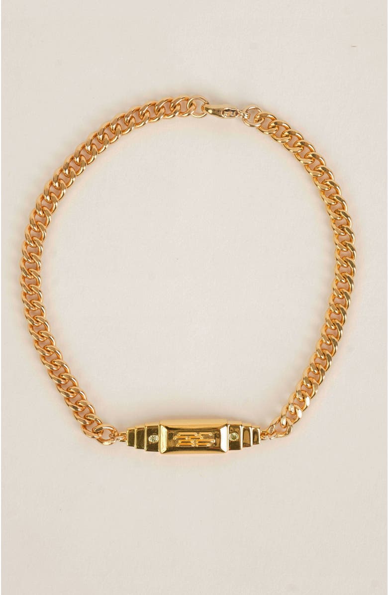 Gwen Beloti Gold Bar Block Bracelet, Main, color, Gold