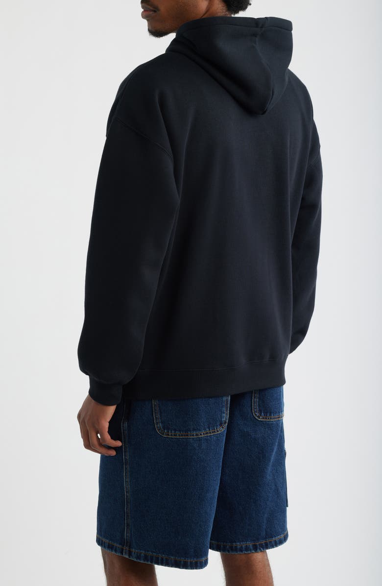 Rip Curl Rip Script Icon Graphic Hoodie, Alternate, color, Black