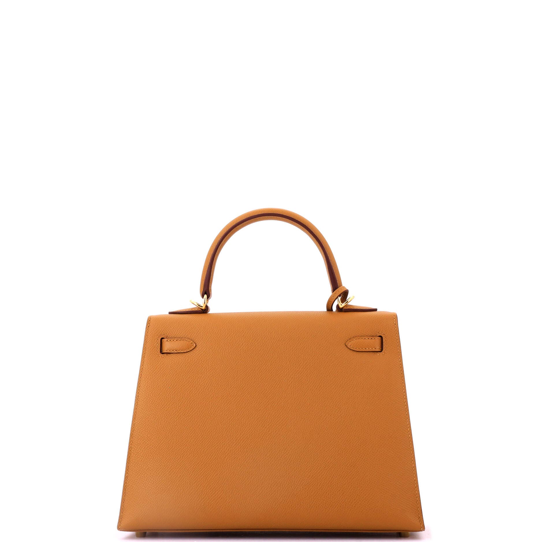 Pre-Owned Hermes Kelly Handbag Brown Epsom with Gold Hardware 25, Alternate, color, Sesame