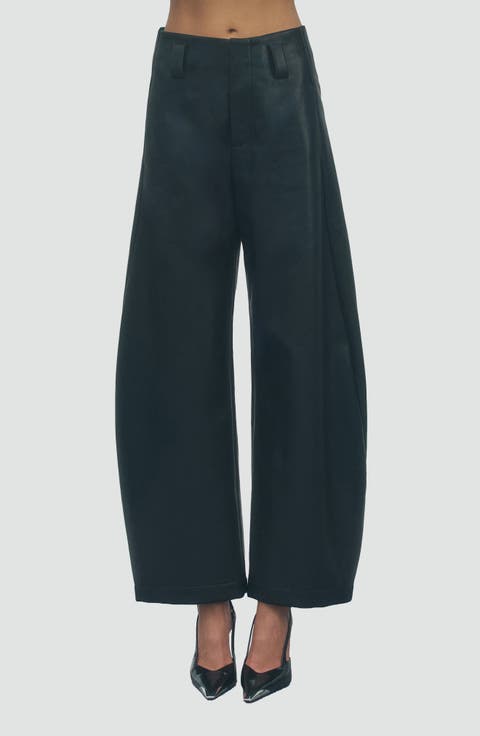 Jagger Faux Leather Wide Leg Pants